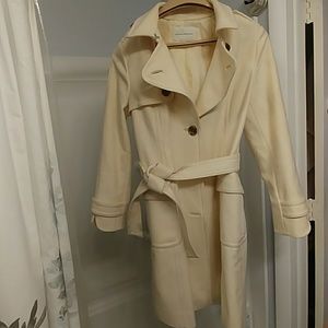 Banana Republic cream women's pea coat